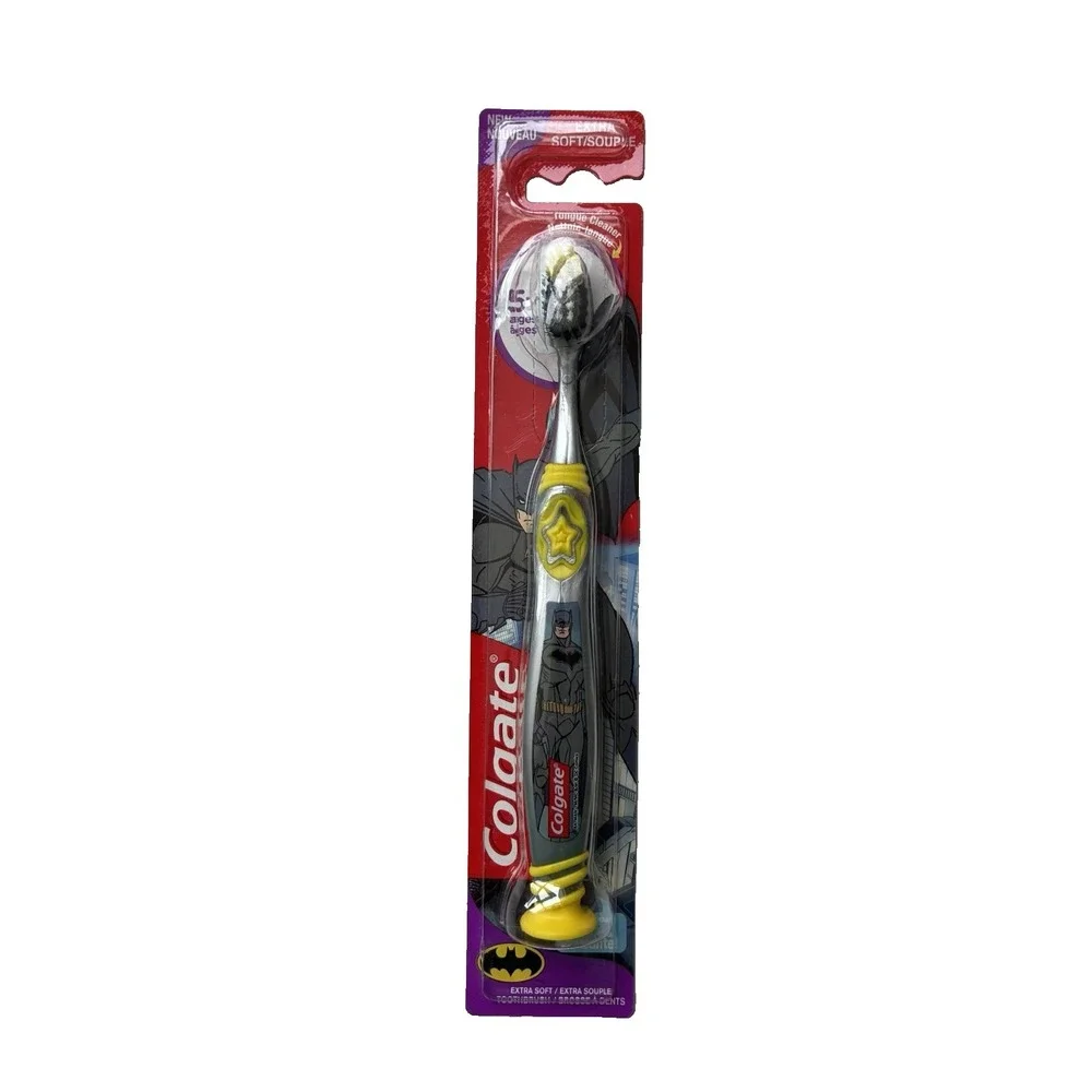 Colgate Batman Toothbrush Extra Soft With Suction Bottom - NEW